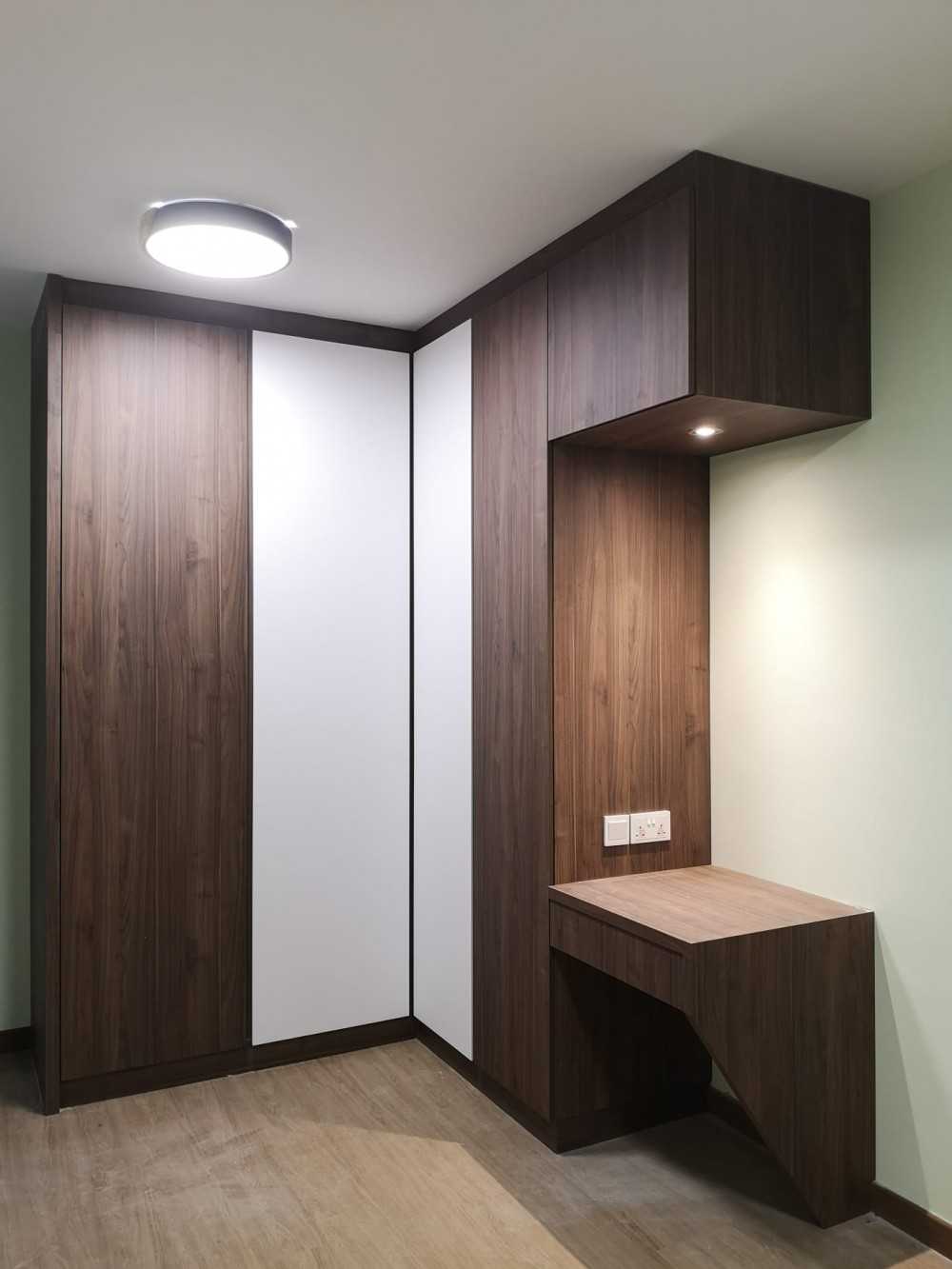 Contemporary Bedroom with Wardrobe and Bedroom Dresser