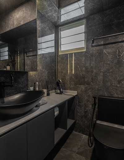 Modern Bathroom with Mirror and Bathroom Mirrors