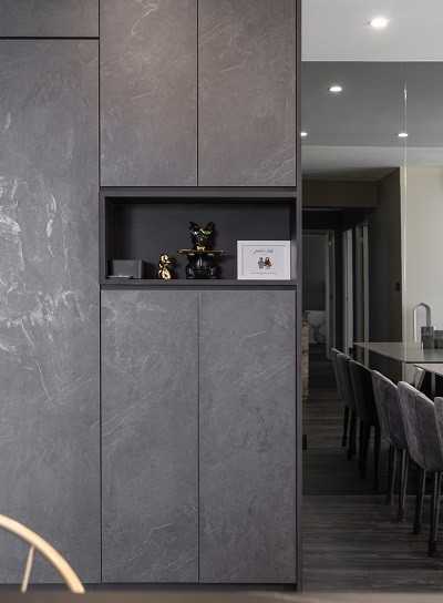 Modern Entryway with Mirror and Shoe Rack