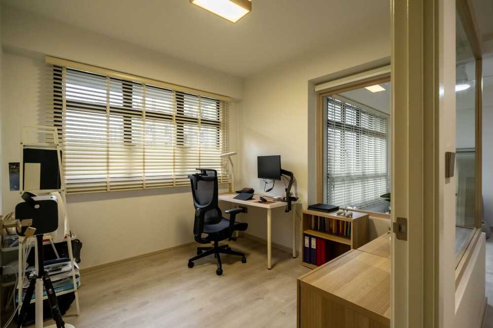 Minimalist Studio with Sofa and Coffee Table