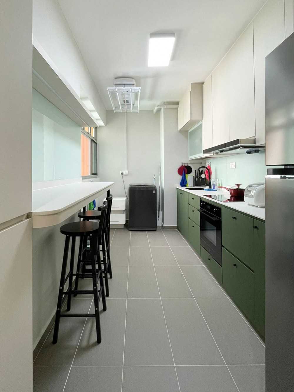 Scandinavian Kitchen with Kitchen Window and Kitchen Accessories