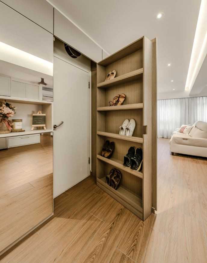 Modern Living Room with Feature Wall and Flooring