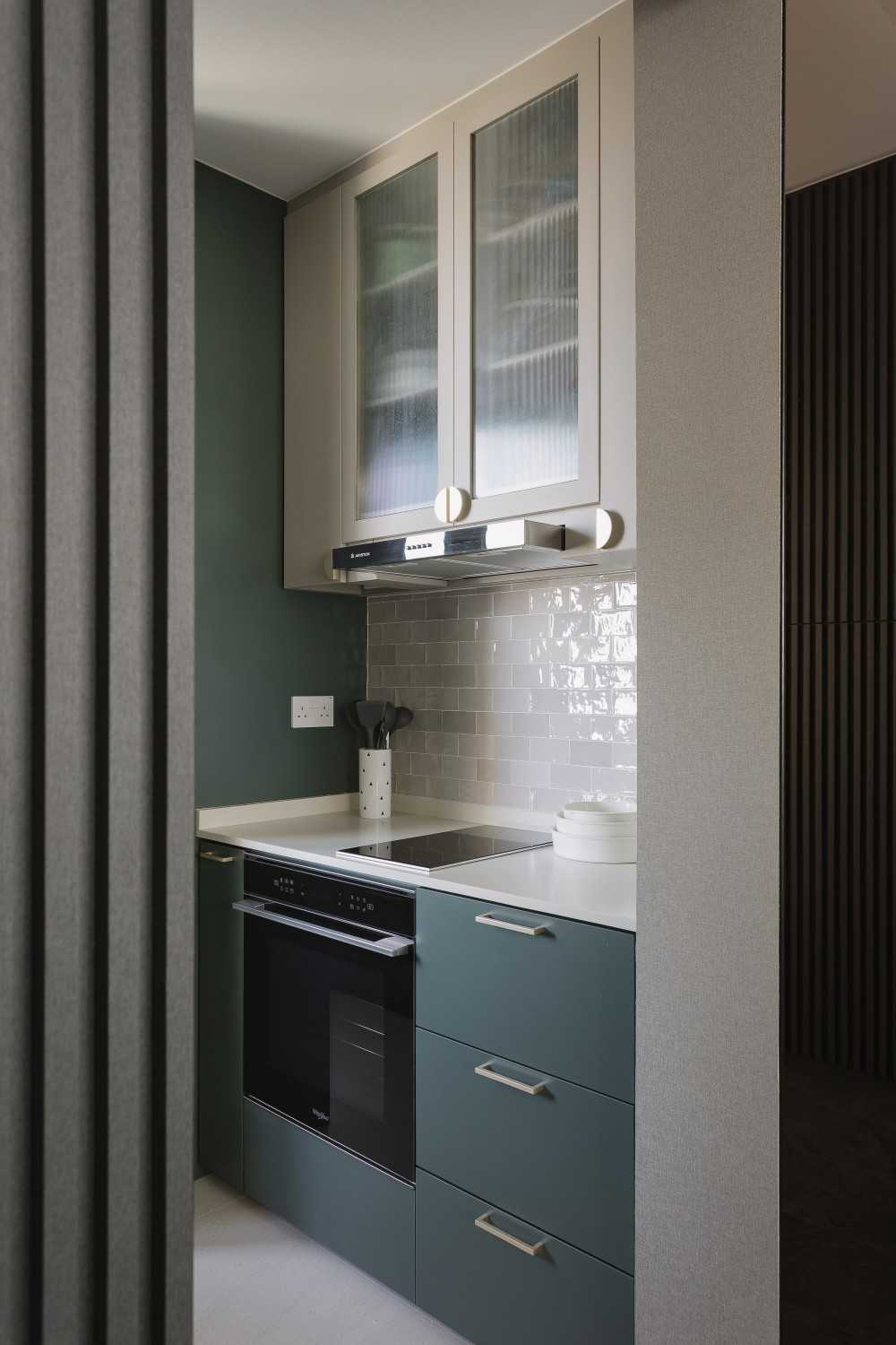 Modern Kitchen with Countertop and Cupboard