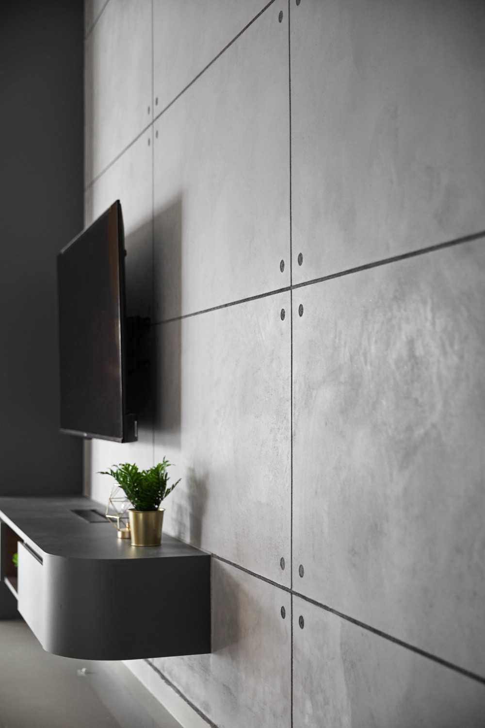 Contemporary Living Room with TV Console and Storage Cabinets