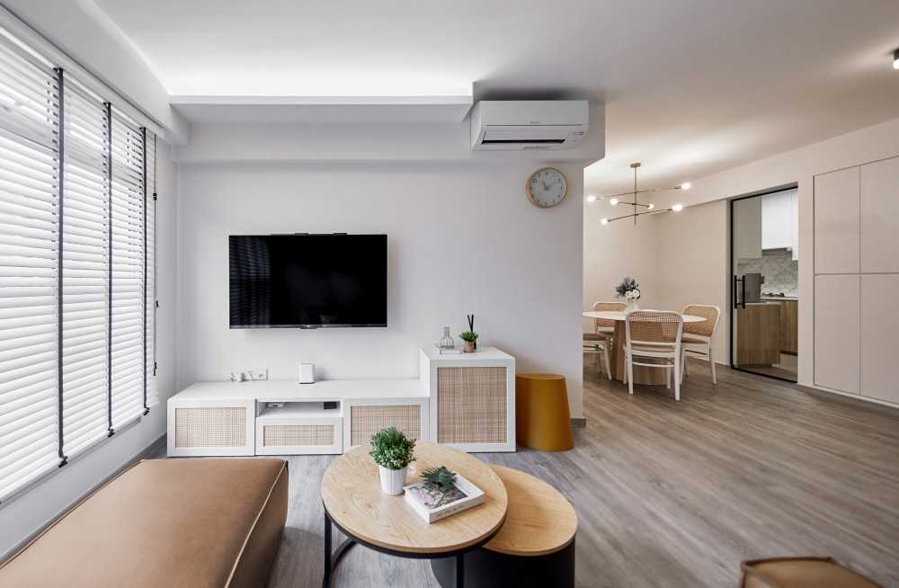 Contemporary Living Room with Sofa and Coffee Table