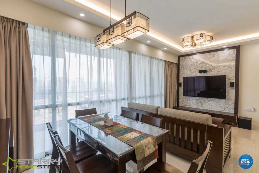 Modern Dining Room with Dining Table and Dining Chairs