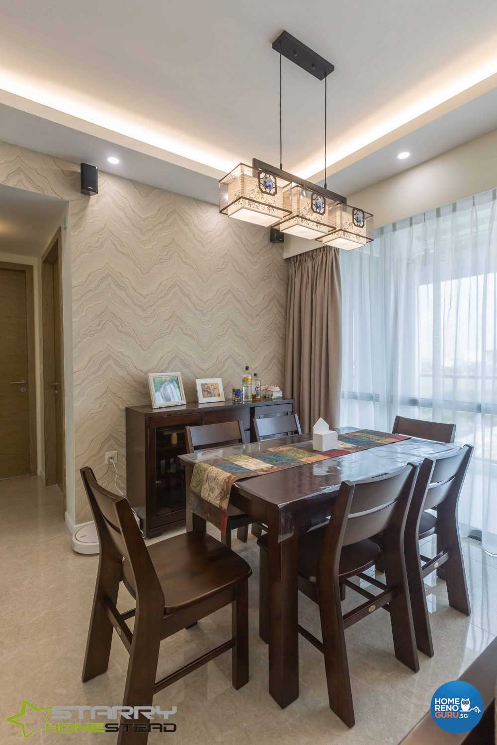 Modern Dining Room with Dining Table and Dining Chairs