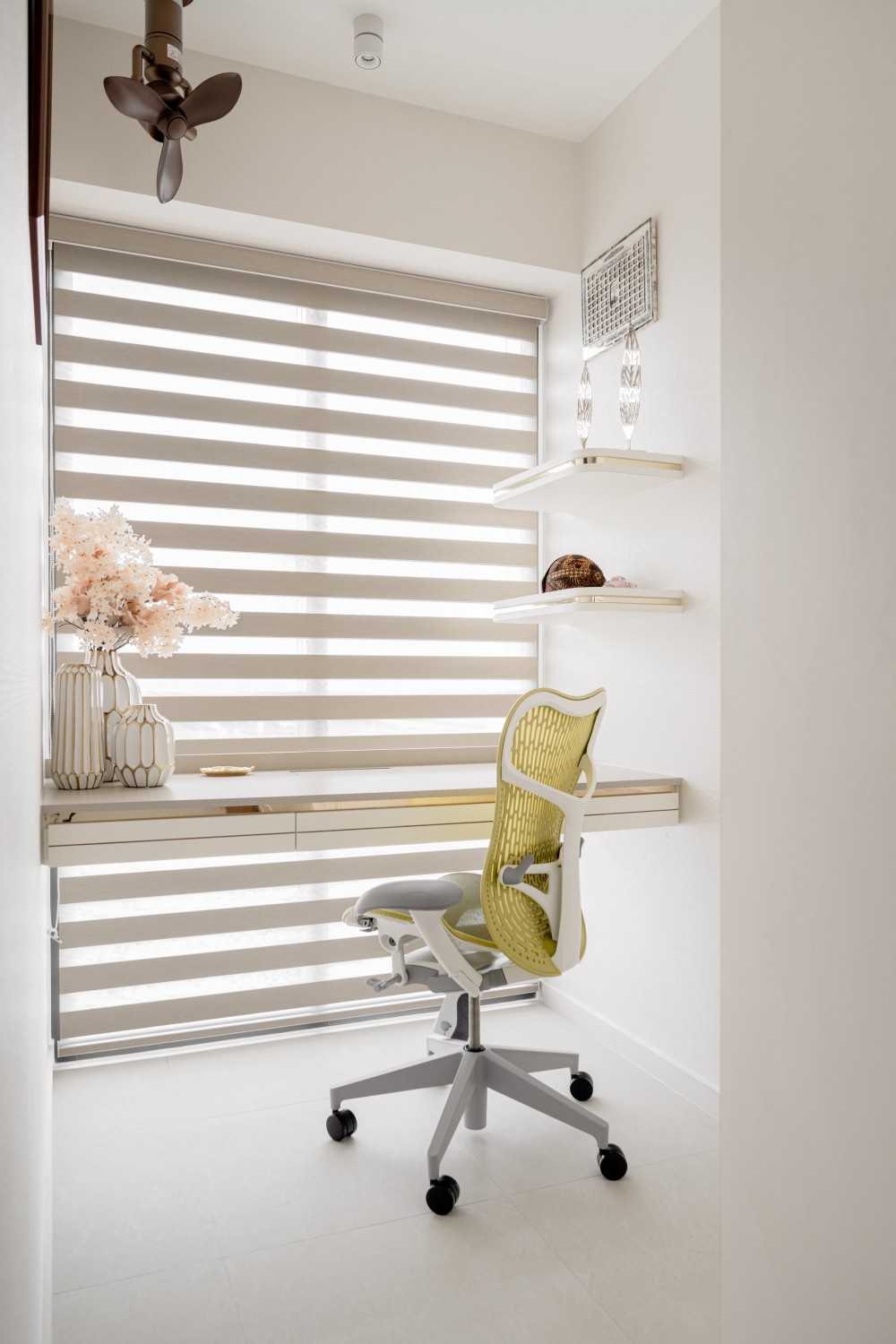 Modern Study with Desk and Desk Chairs