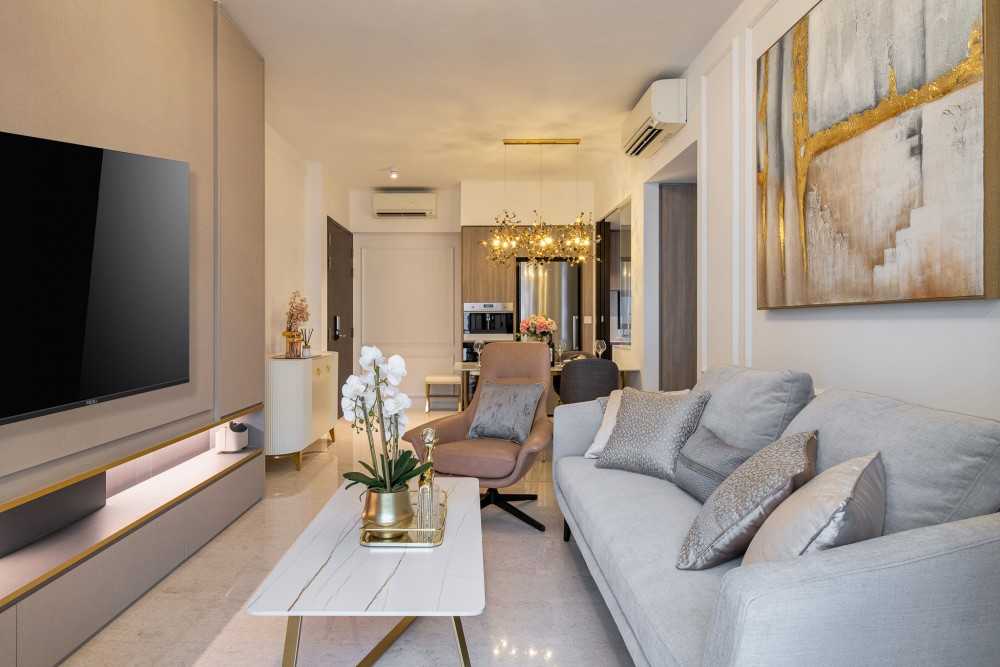 Modern Living Room with Sofa and Coffee Table