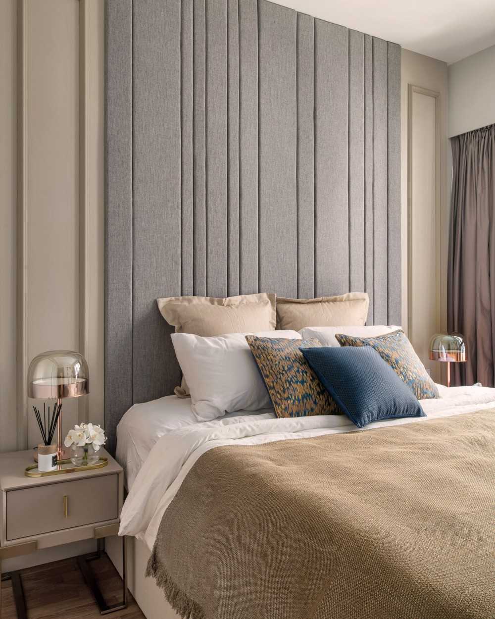 Modern Bedroom with Wardrobe and Bedroom Dresser