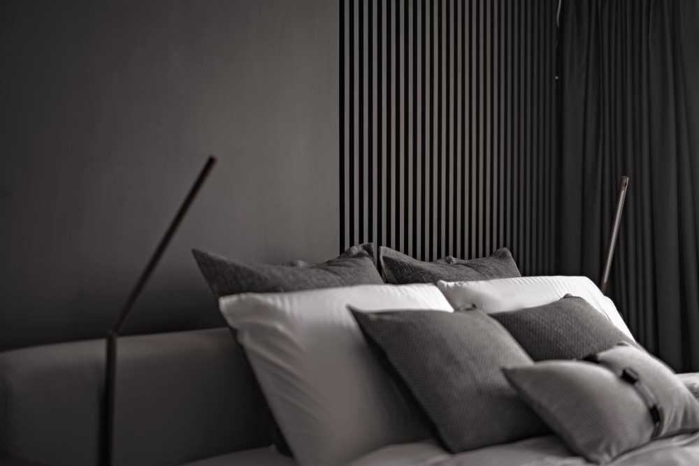 Modern Bedroom with Cove Lighting and Wardrobe