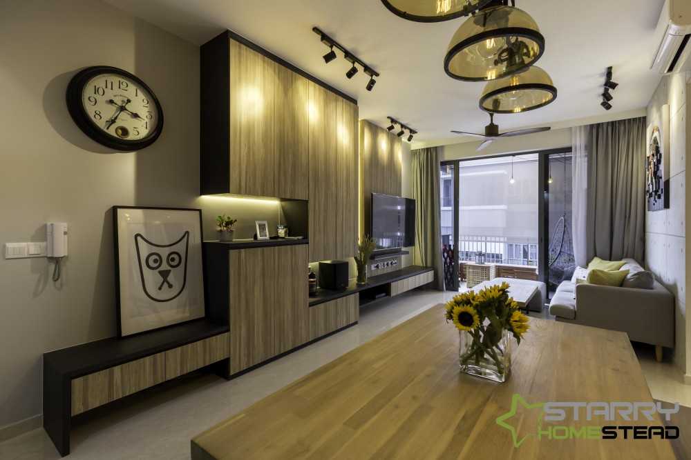 Industrial Dining Room with Dining Table and Dining Chairs