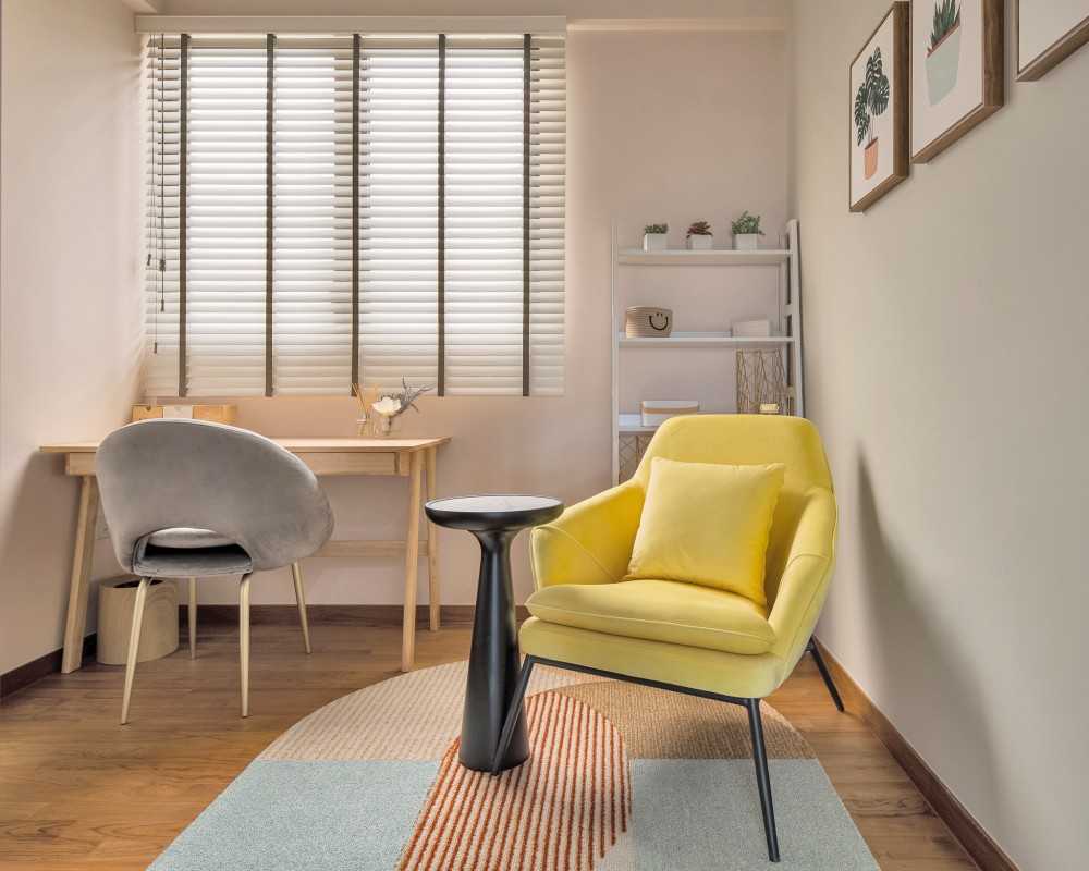 Modern Study with Desk and Desk Chairs