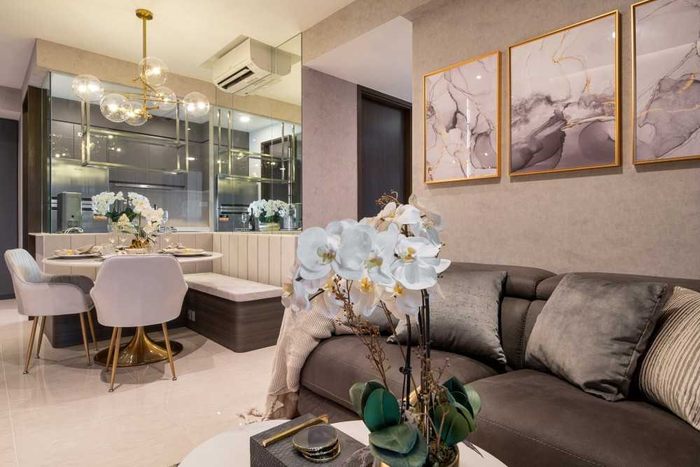 Modern Living Room with Sofa and Coffee Table