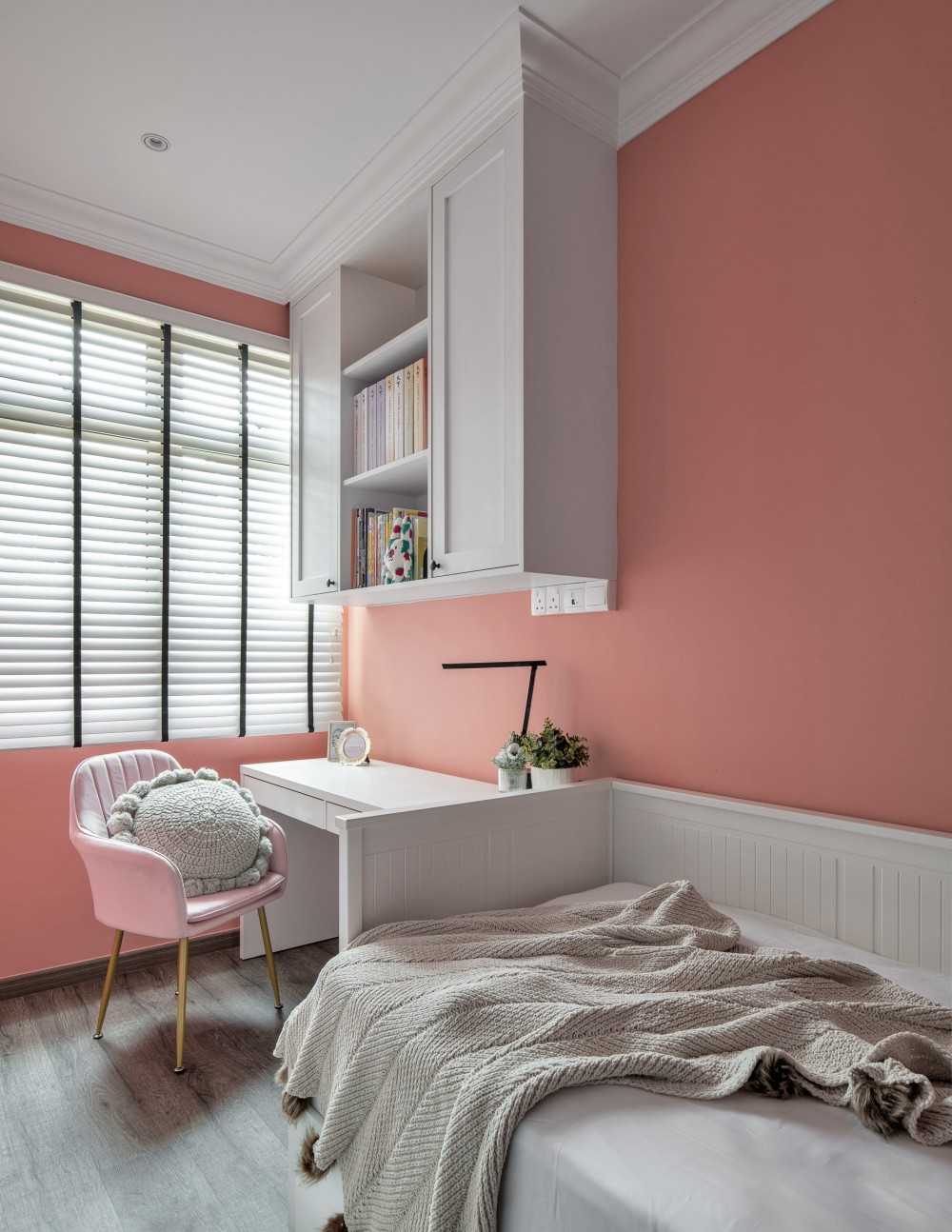 Modern Kids Room with Bookshelf and Toys