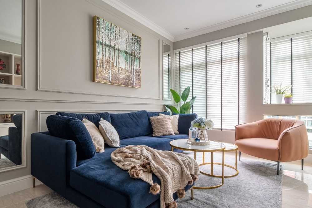 Modern Living Room with Sofa and Coffee Table