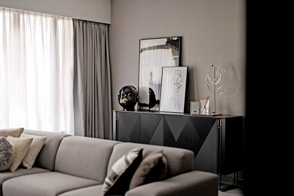 Contemporary Living Room with Sofa and Coffee Table