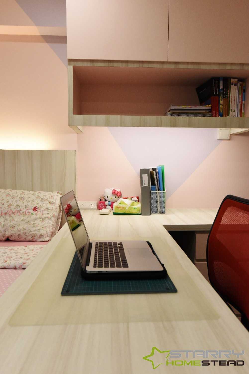 Scandinavian Bedroom with Desk and Desk Chairs