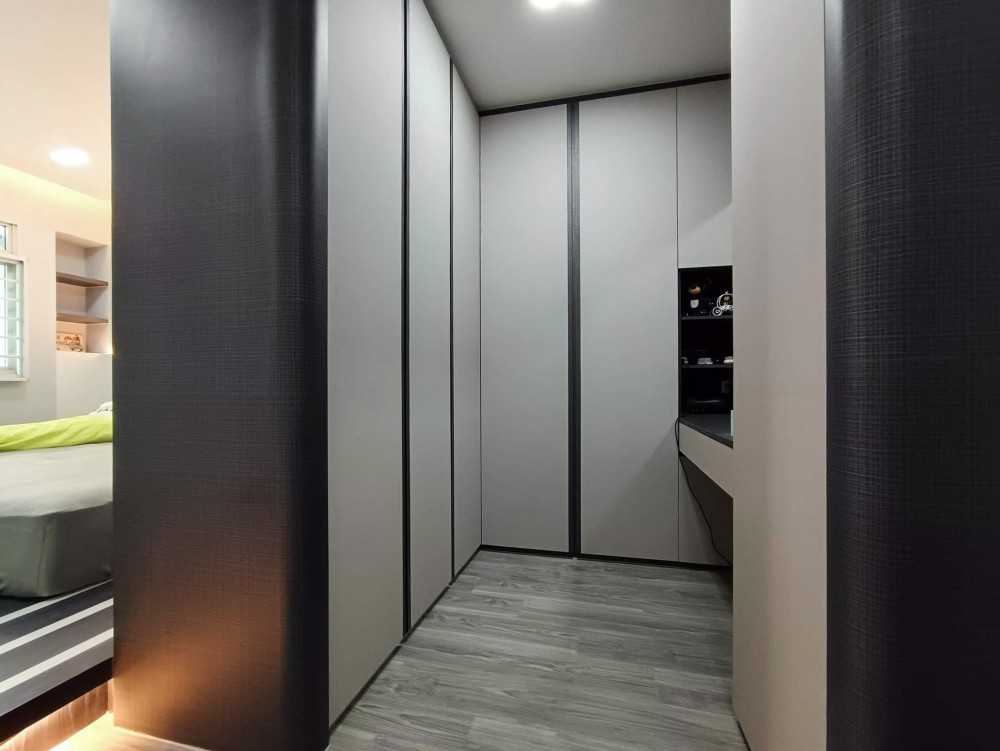 Modern Bedroom with Wardrobe and Bedroom Dresser