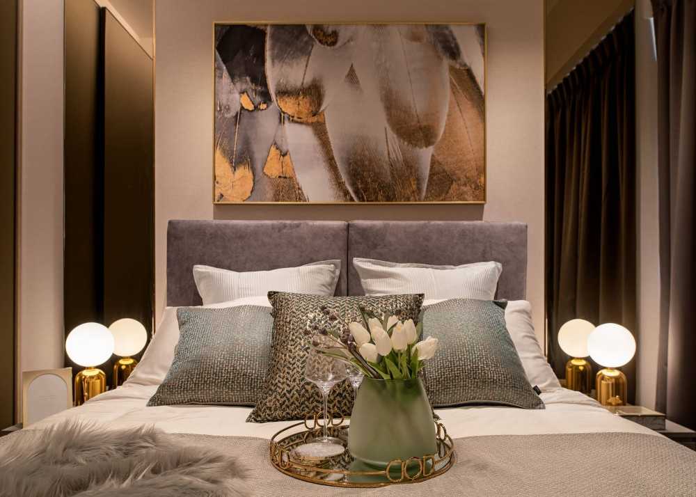 Modern Bedroom with Wardrobe and Sliding Wardrobe