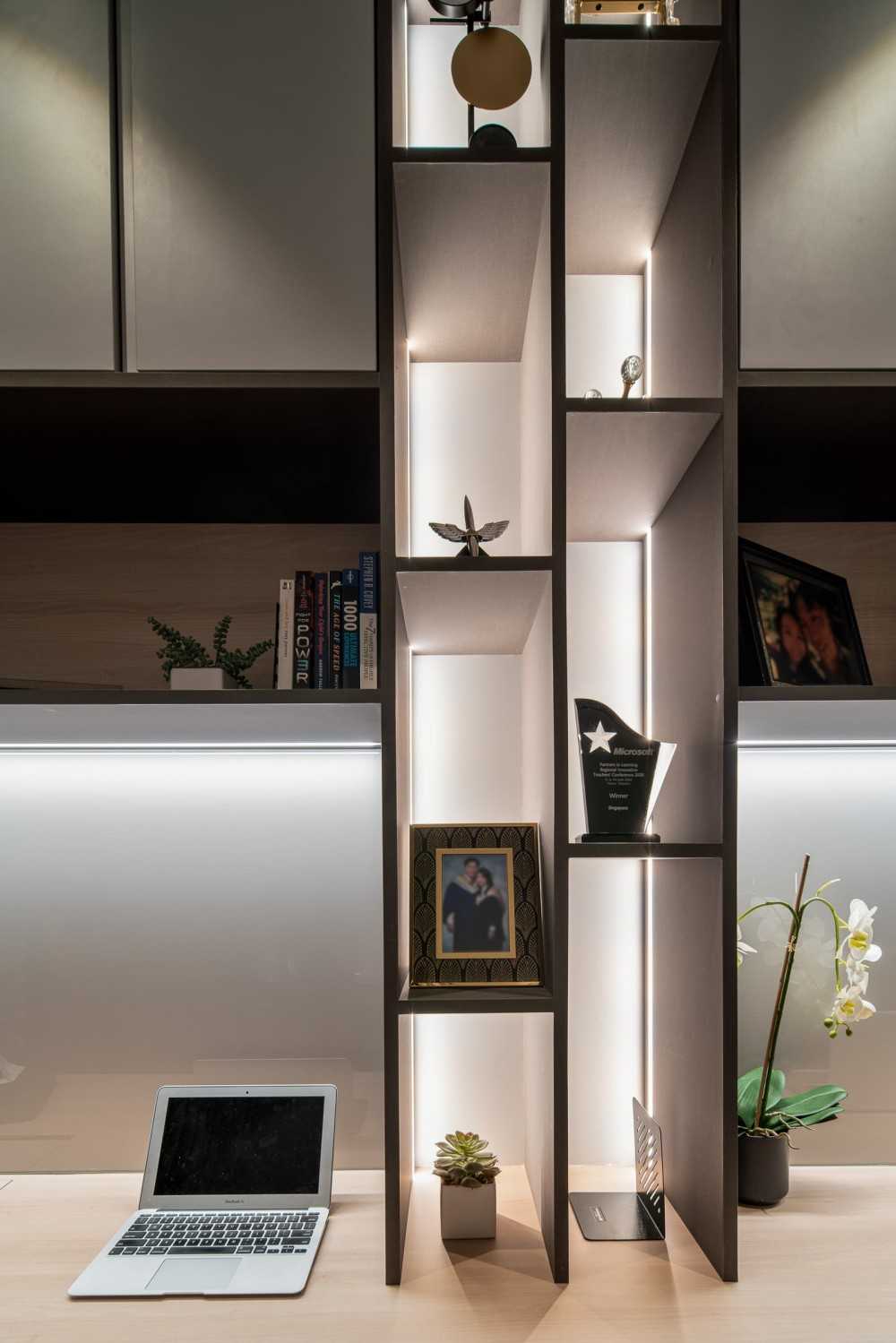 Modern Study with Desk and Desk Chairs