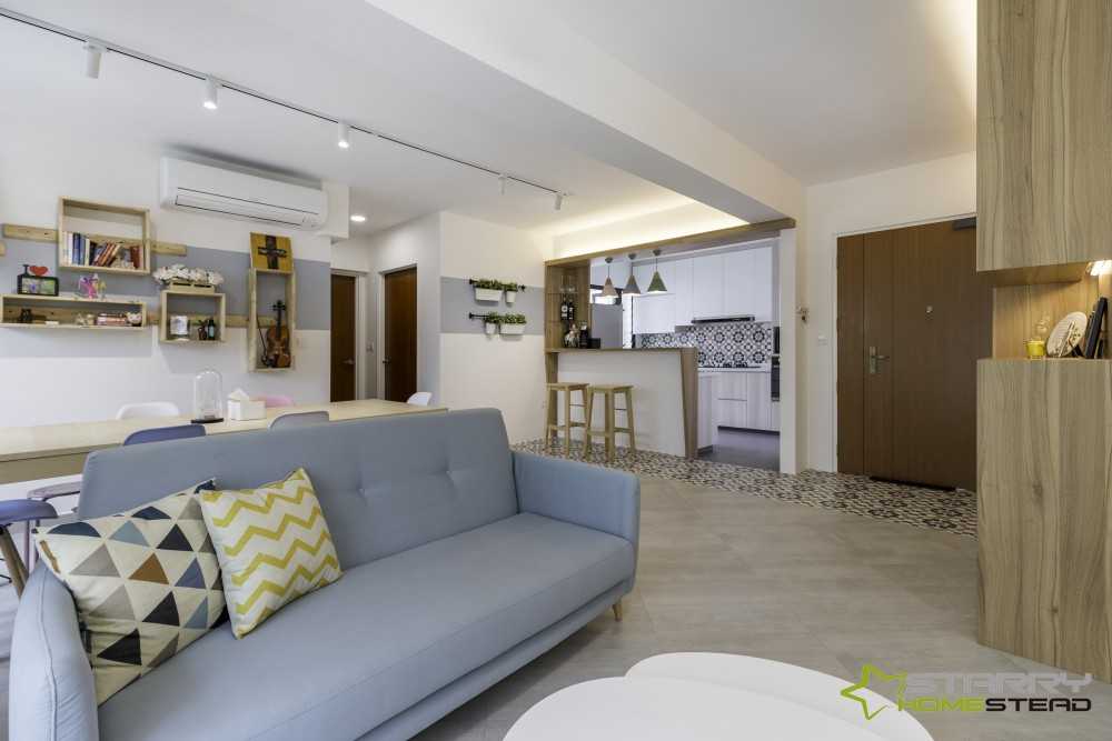 Scandinavian Living Room with Sofa and Coffee Table