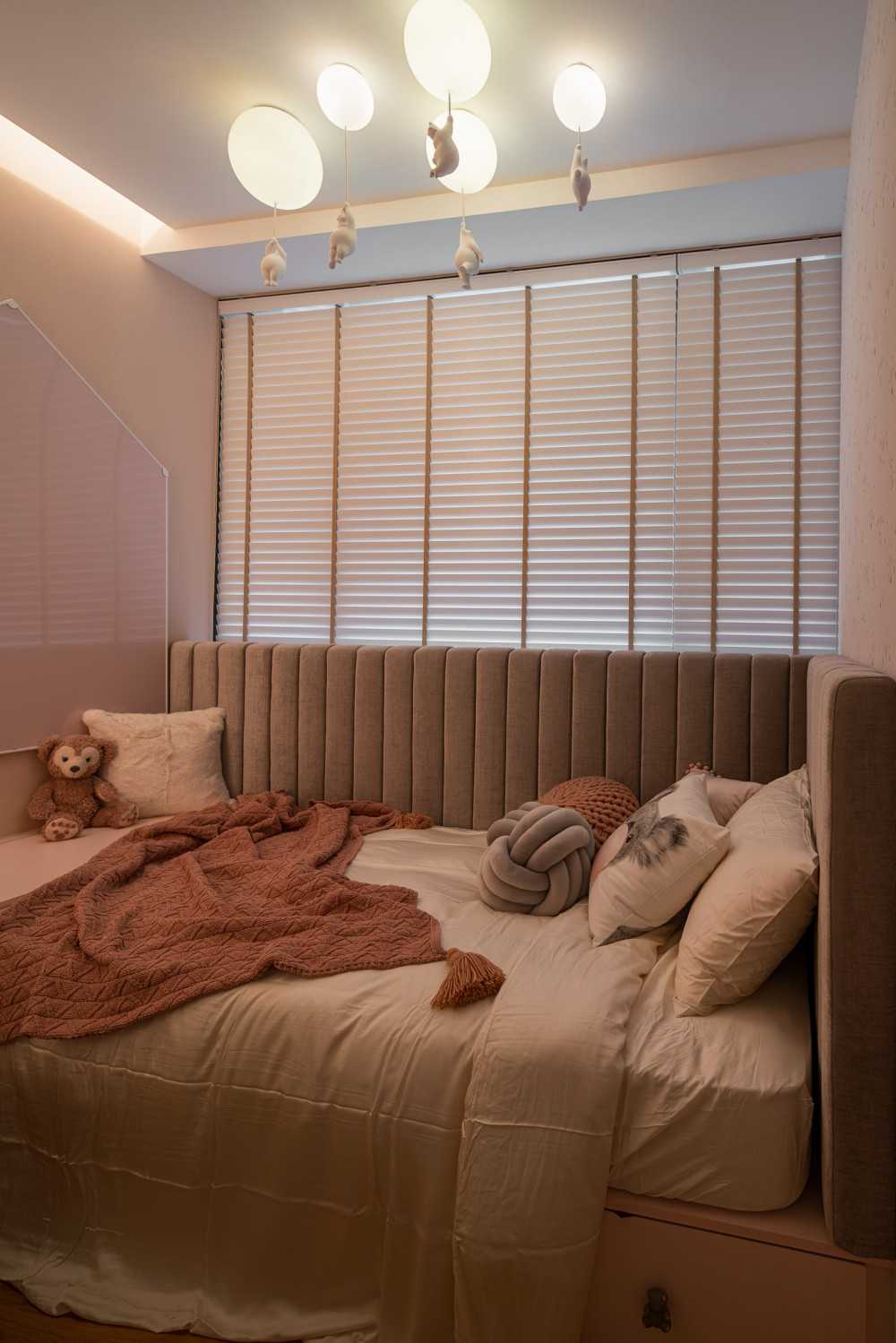Modern Kids Room with Built-in Bed and Children's Storage