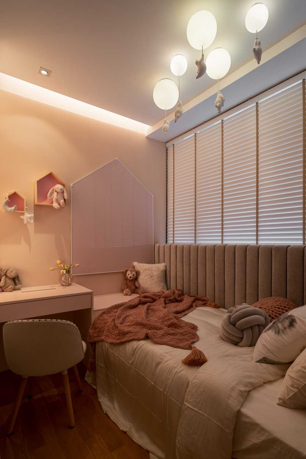 Modern Kids Room with Built-in Bed and Children's Storage
