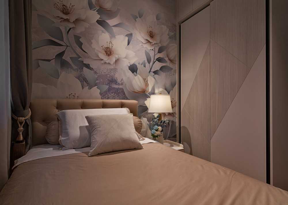 Modern Bedroom with Cove Lighting and Wardrobe