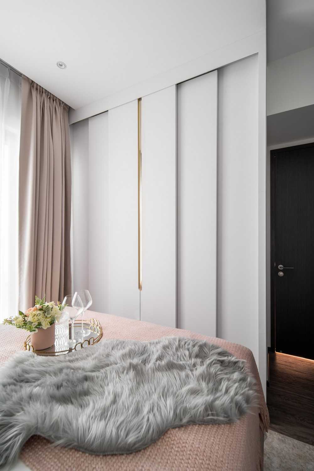 Modern Bedroom with Cove Lighting and Wardrobe