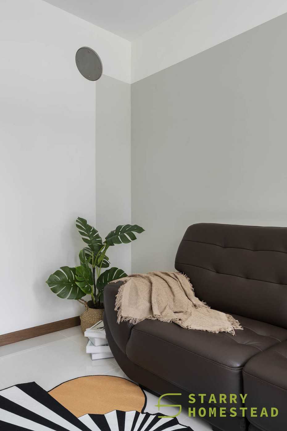 Scandinavian Living Room with Sofa and Flooring