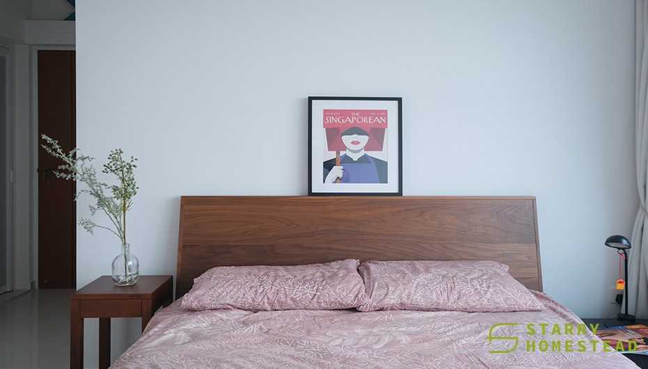 Modern Bedroom with Platform Bed and Bed