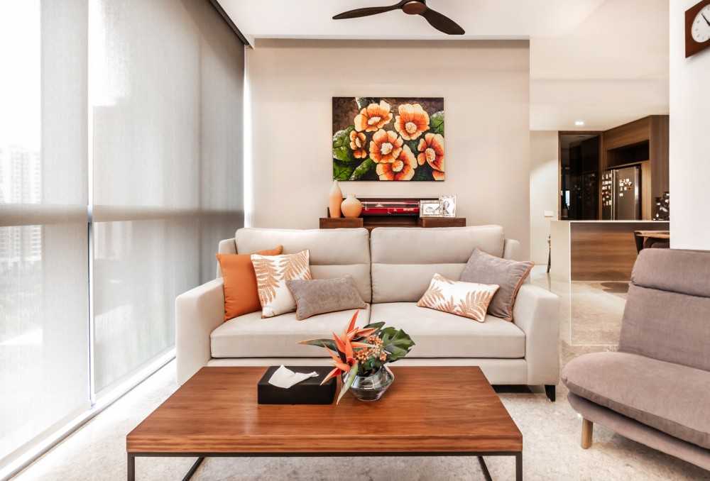 Modern Living Room with Sofa and Coffee Table