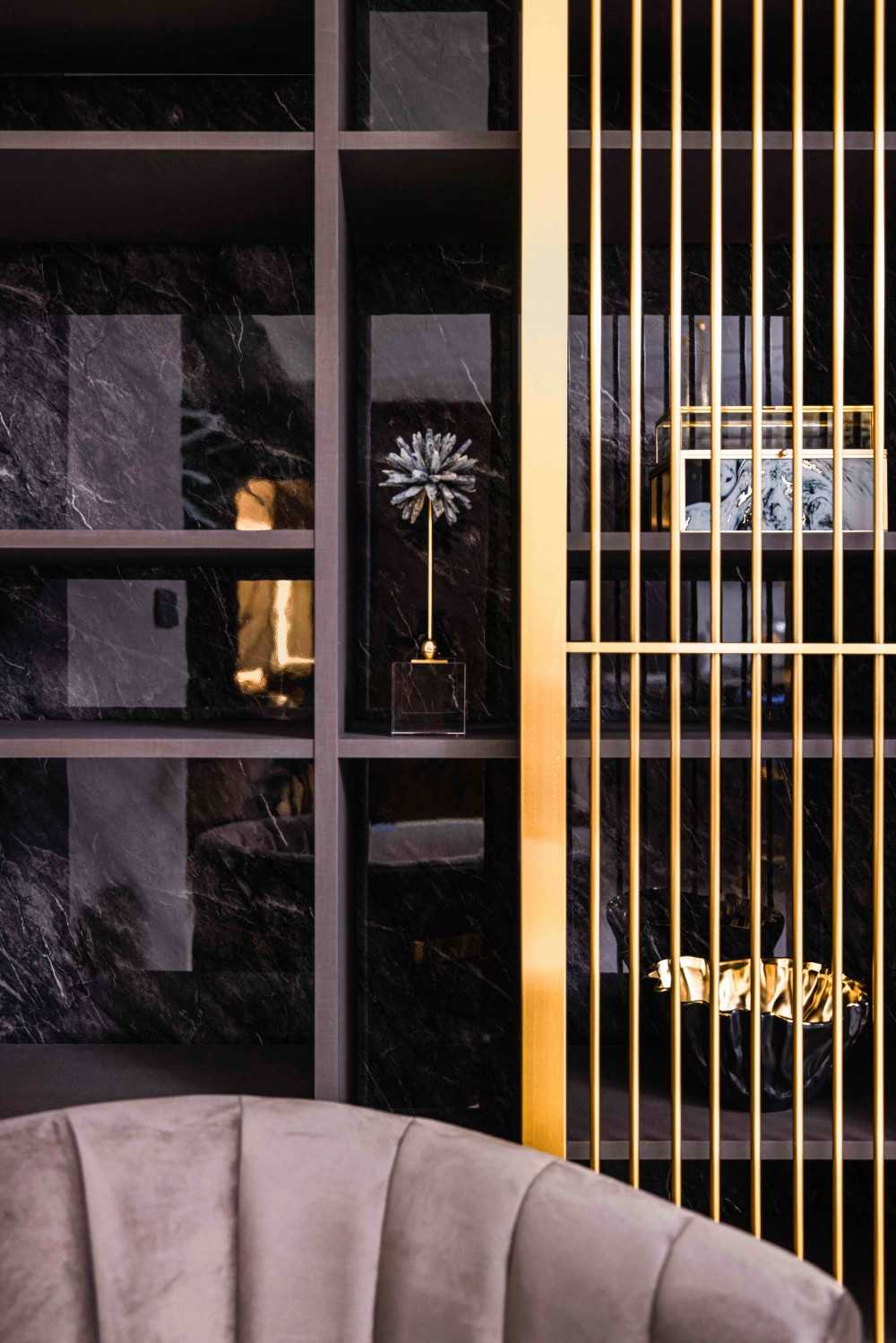 Modern Living Room with Feature Wall and Cove Lighting