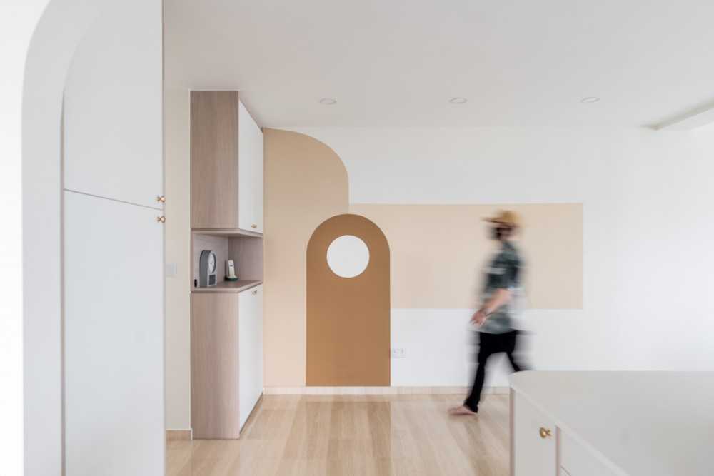 Minimalist Entryway with Open Storage and Shoe Cabinets
