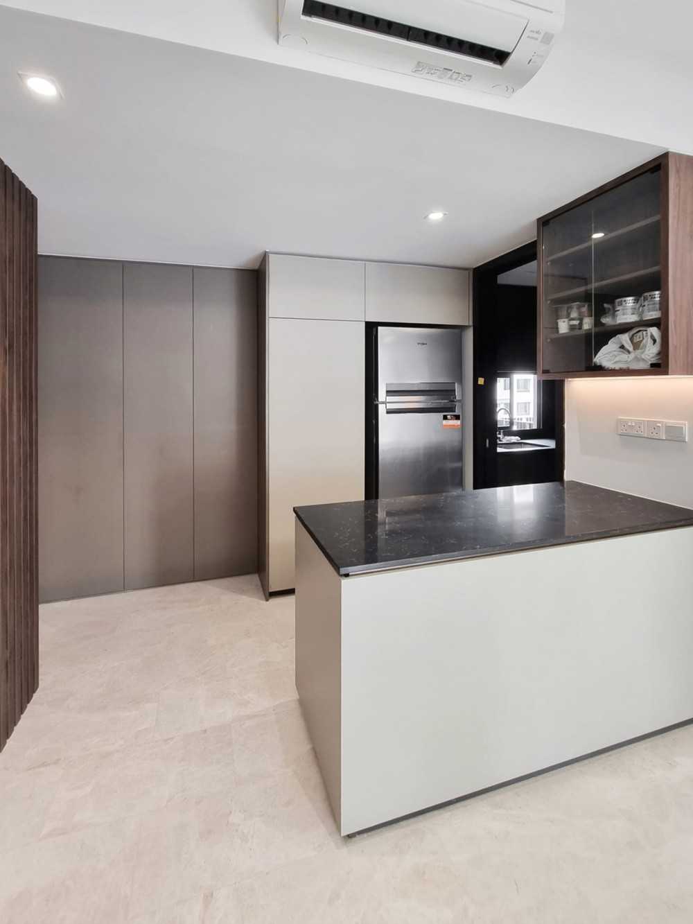 Scandinavian Kitchen with Kitchen Window and Kitchen Accessories