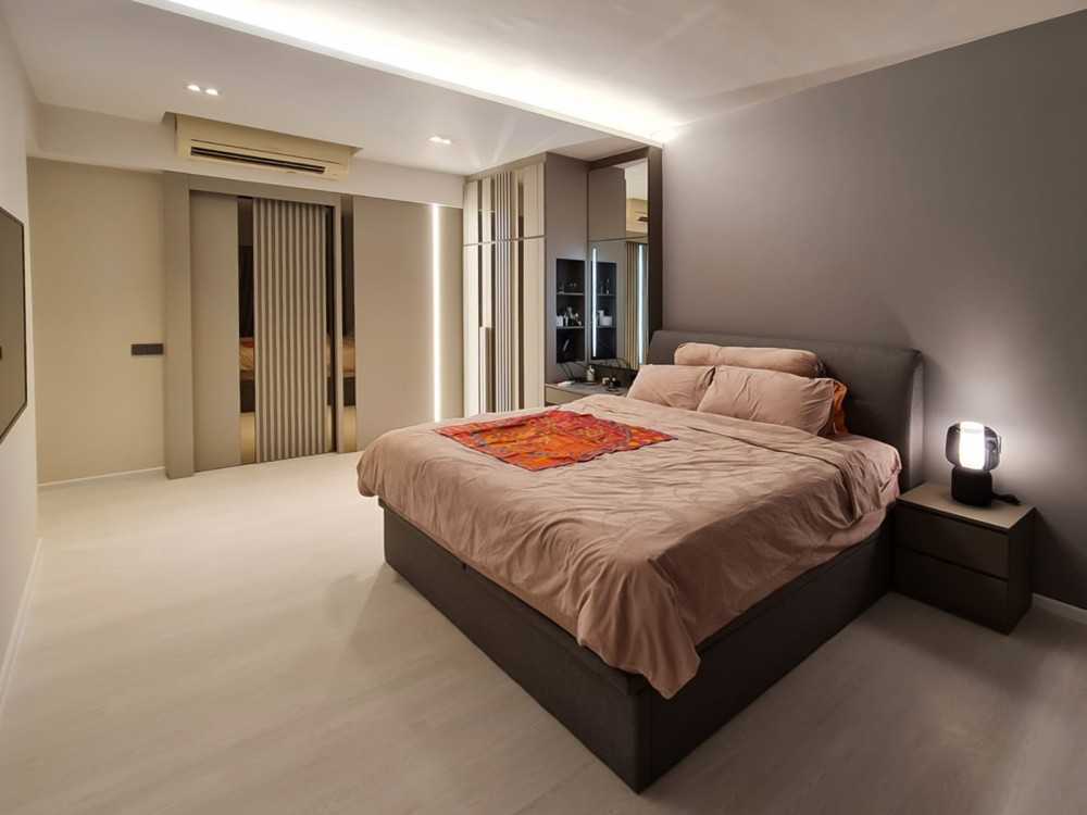 Modern Bedroom with Wardrobe and Bedroom Dresser