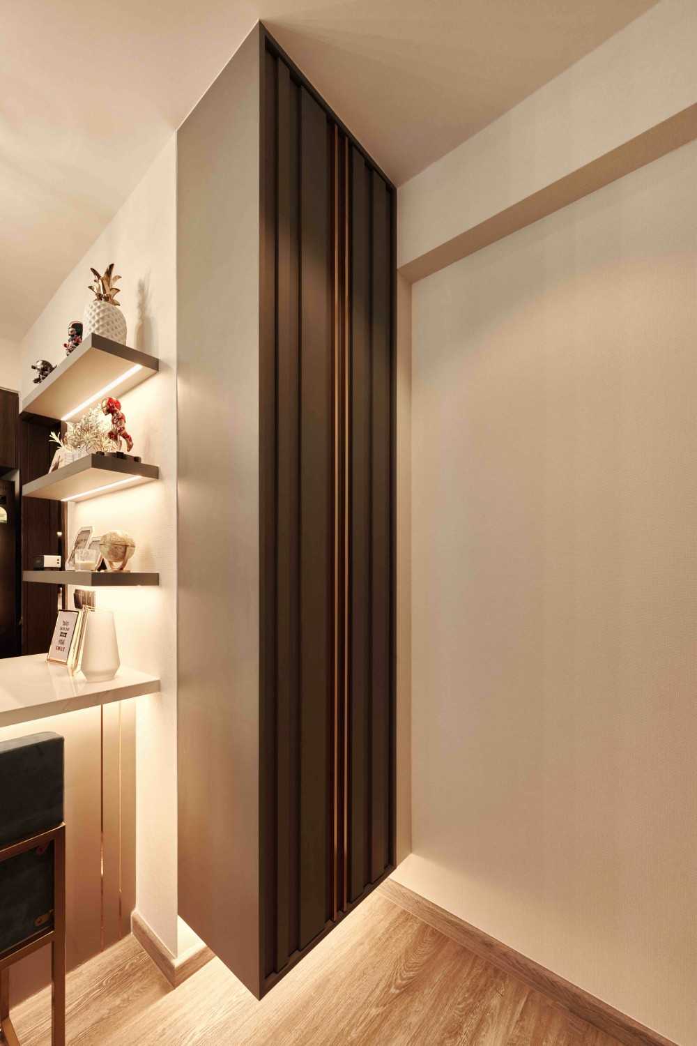 Modern Entryway with Mirror and Console Table
