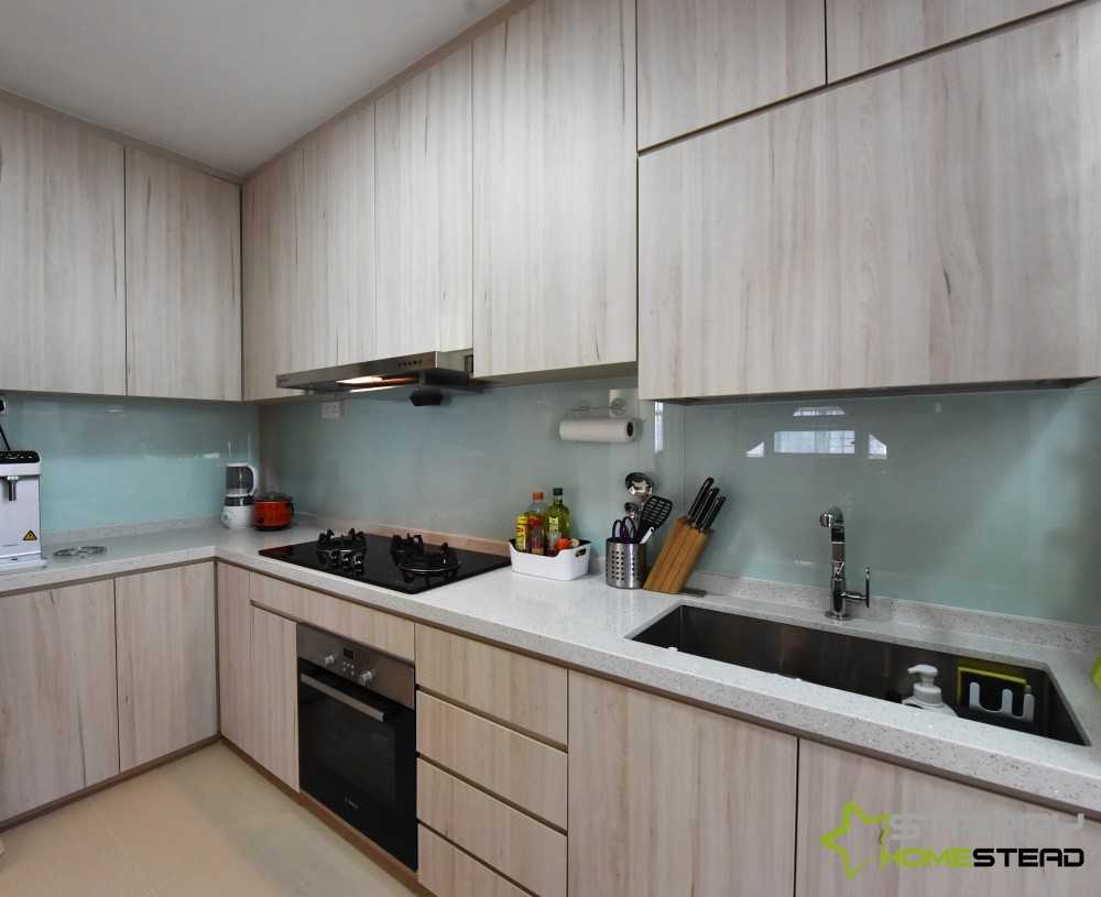 Scandinavian Kitchen with Kitchen Accessories and Kitchen Cabinets