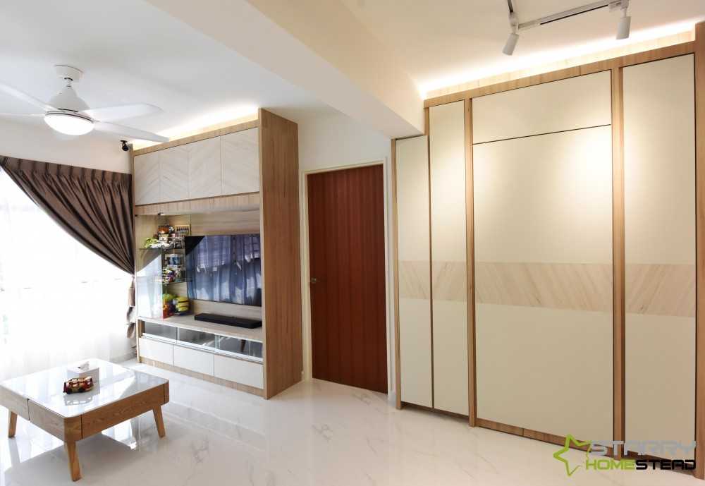 Scandinavian Living Room with TV Console and Storage Cabinets
