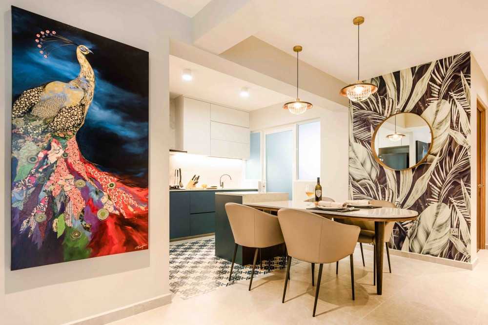 Eclectic Kitchen with Kitchen Island and Open Kitchen