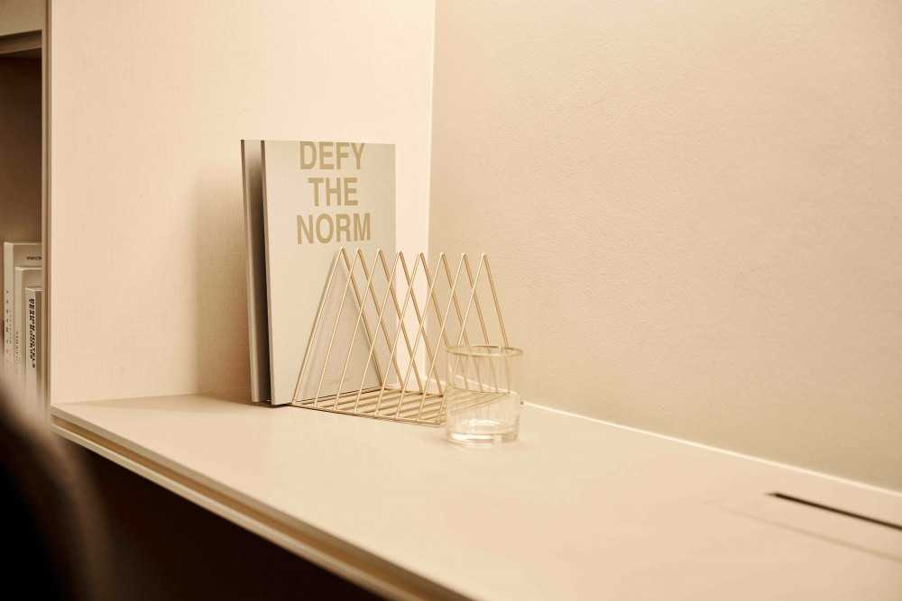 Modern Study with Bookshelf and Cove Lighting