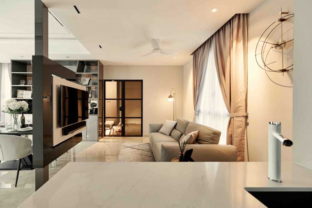 Modern Kitchen with Countertop and Cupboard