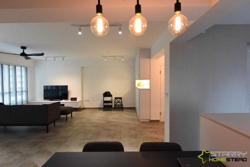 Minimalist Living Room with TV Console and Sofa