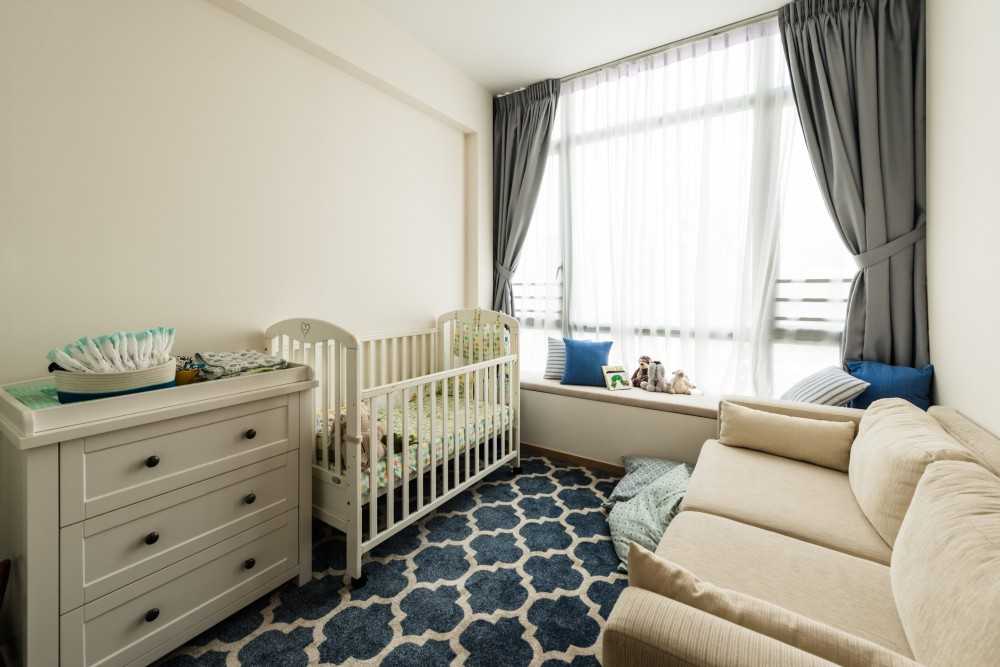 Transitional Kids Room with Children's Storage and Children's Furniture