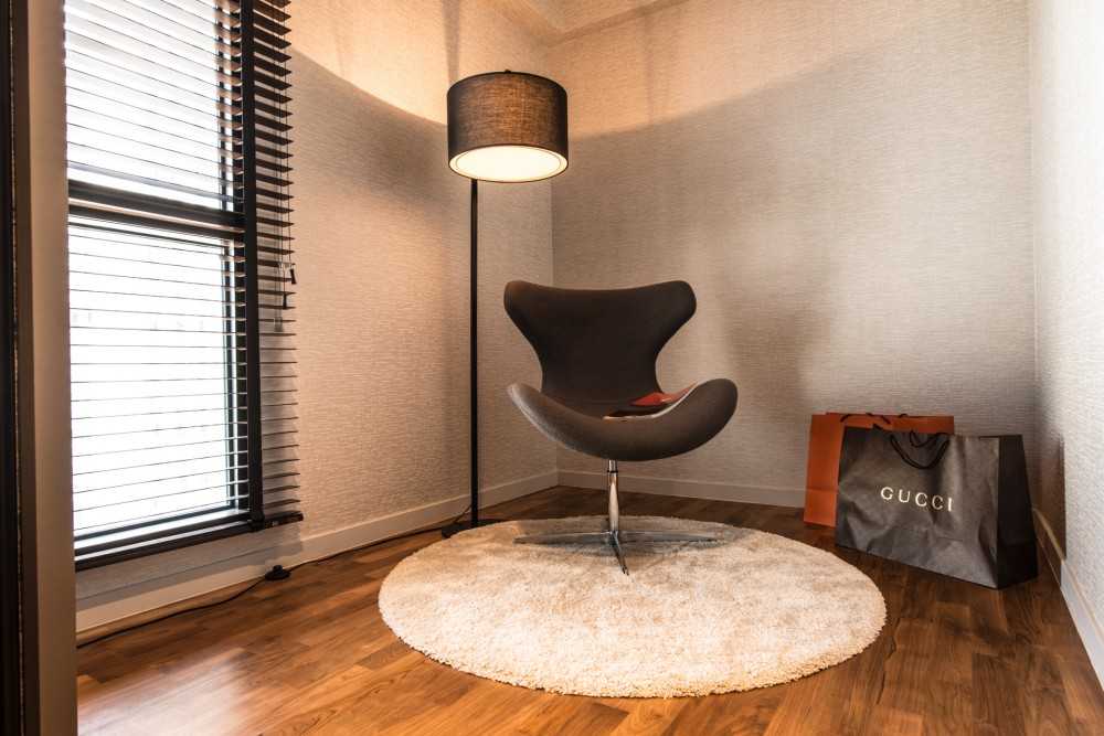 Contemporary Study with Lighting and Lamps