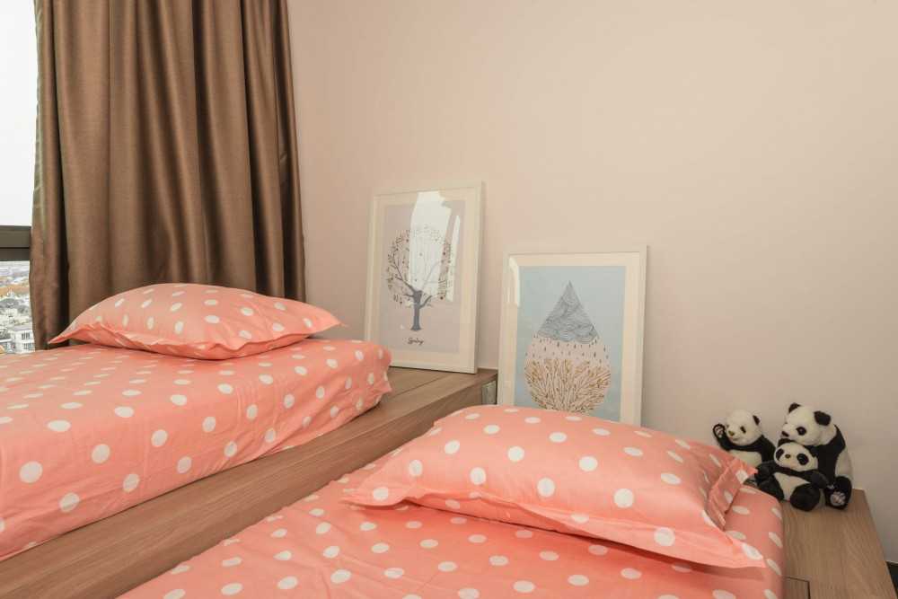 Modern Kids Room with Platform Bed and Children's Storage