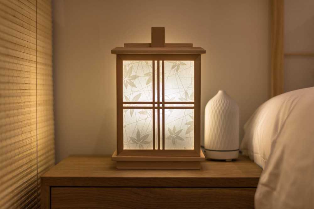 Asian Bedroom with Cove Lighting and Queen Bed