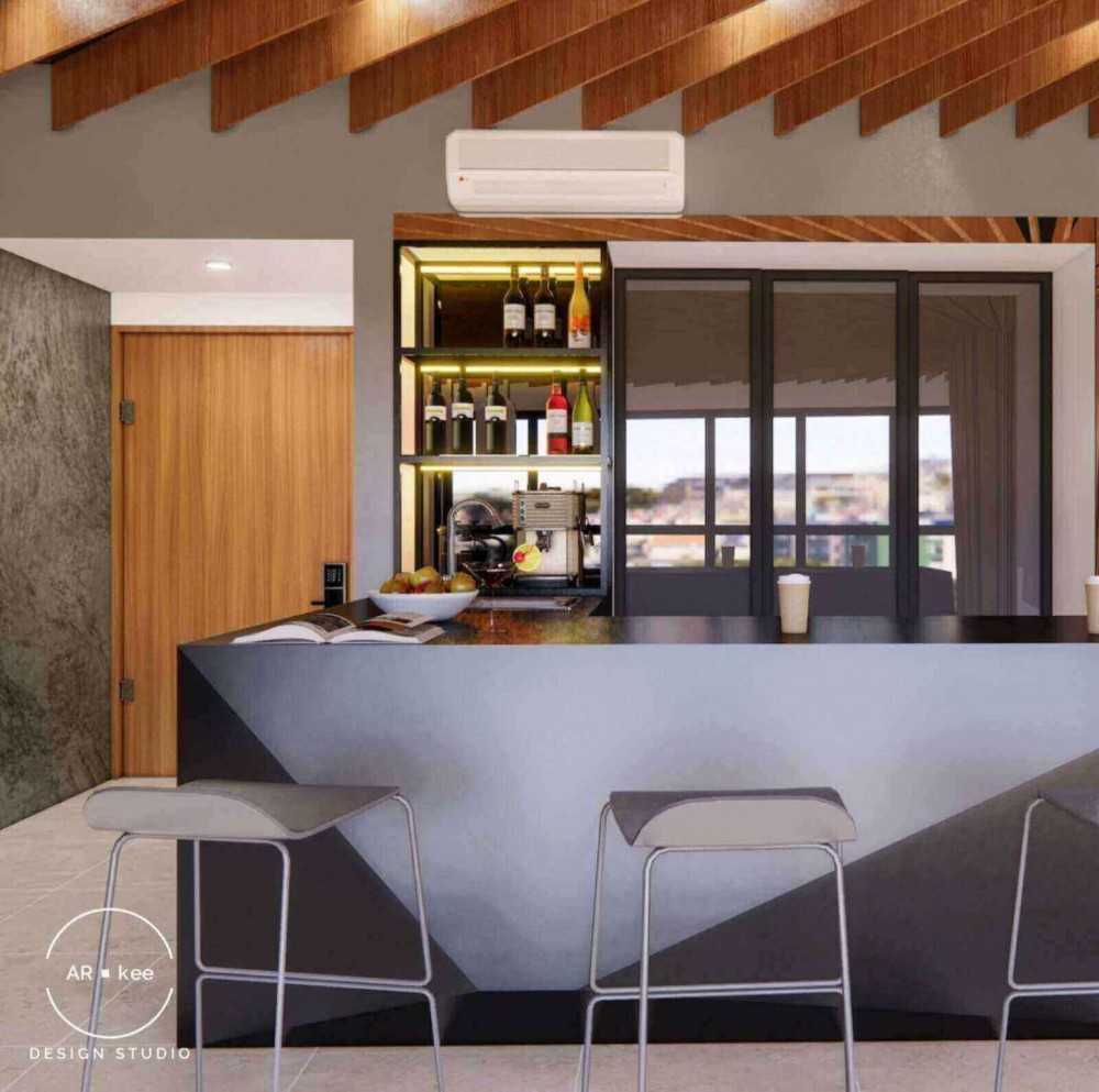 Modern Kitchen with Countertop and Cupboard