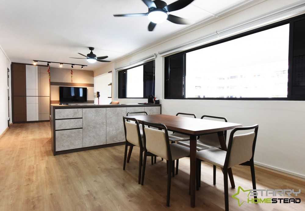 Scandinavian Dining Room with Dining Table and Dining Chairs